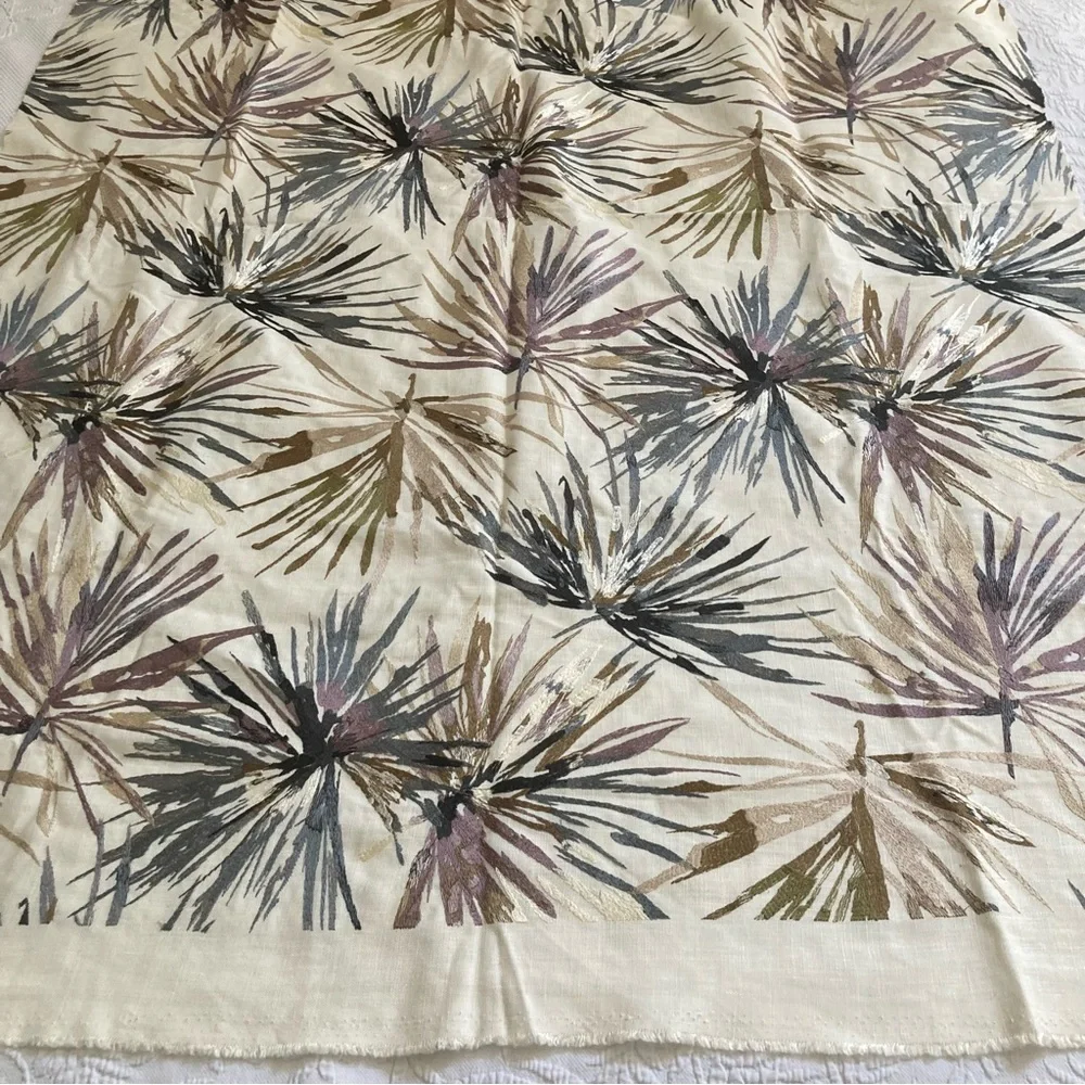 Harlequin Aucuba fabric 1 yard viscose linen blend embroidered luxury botanical